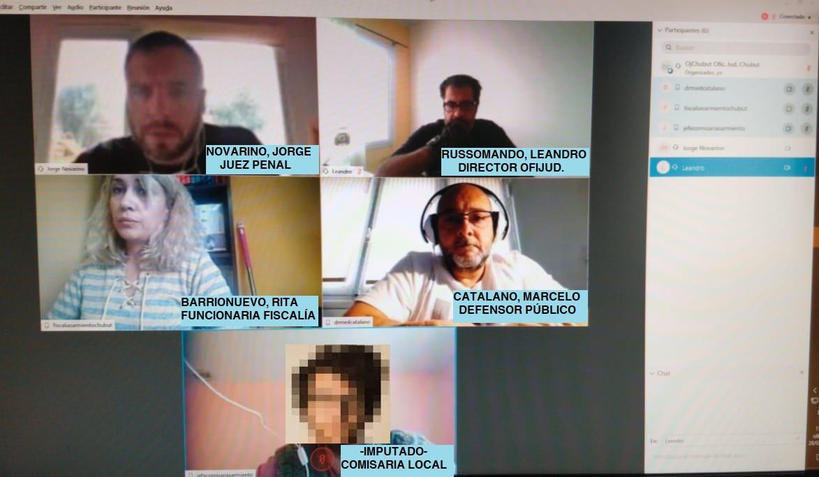 Videoconferencia Oficina judicial sarmiento