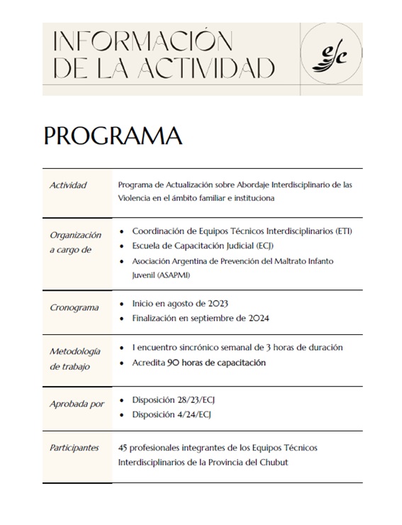 Detalles Capacitación ETIs